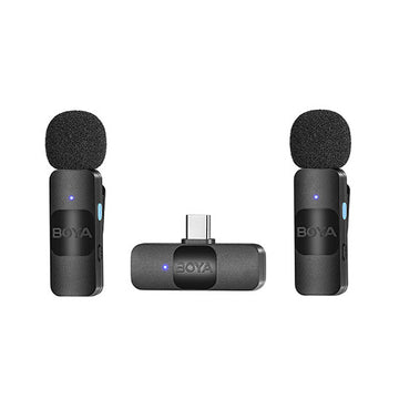 Boya BY-V20 ულტრაკომპაქტური 2.4GHz უსადენო მიკროფონის სისტემა
