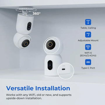 Xiaomi imilab C30 ორმაგი სახლის უსაფრთხოების კამერა CMSXJ111A